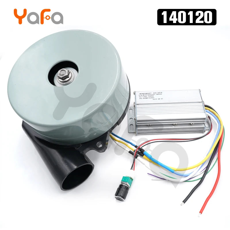 140120 DC 24V/48V High Pressure Brushless Blower - High Speed Motor Vacuum Fan