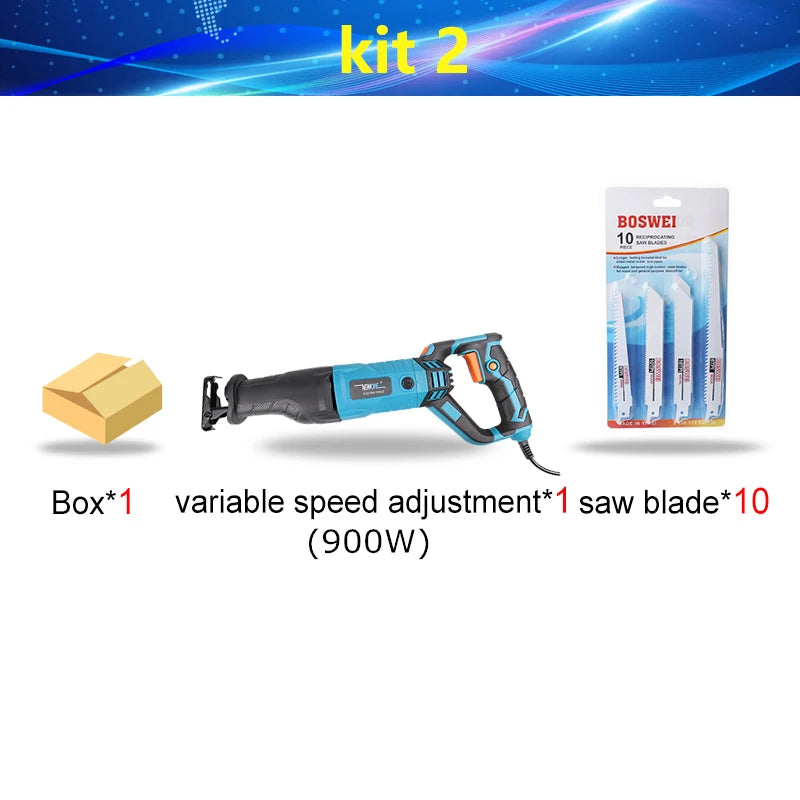 NEWONE 900W-1200W Reciprocating Saw -6-Speed Electric Saber Saw for Wood & Metal