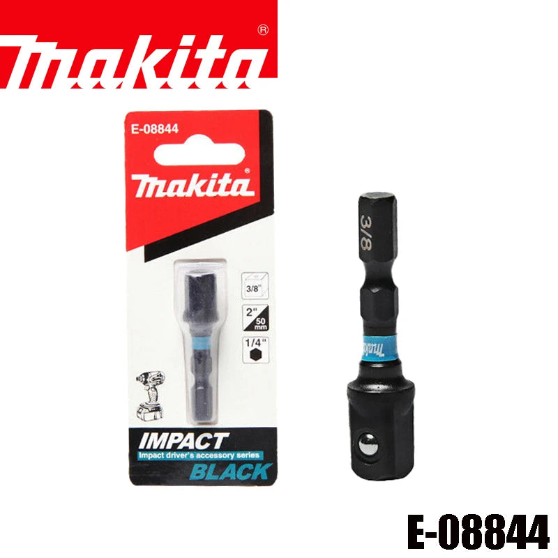 Makita Power Tool Parts 50mm 60mm Impact Black Socket Adaptor Set Screwdriver Bits Holder Power Tool Driver Drill Accessories