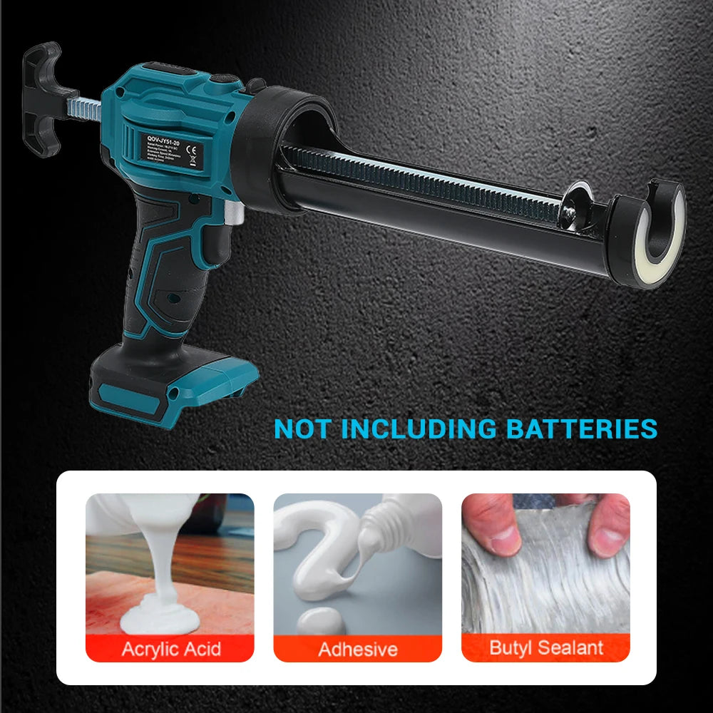 Electric Caulking Gun Lithium Battery 4 Speeds Wireless Glass Glue Gun Doors Windows Filling Sewing Gun For Makita 18V Battery