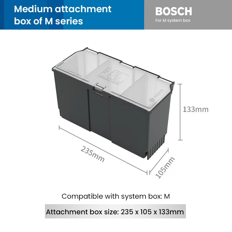 Bosch System Box Stackable Multifunctional Combination Power Tool Accessories Storage Box Portable Handbag Toolkit Boxes