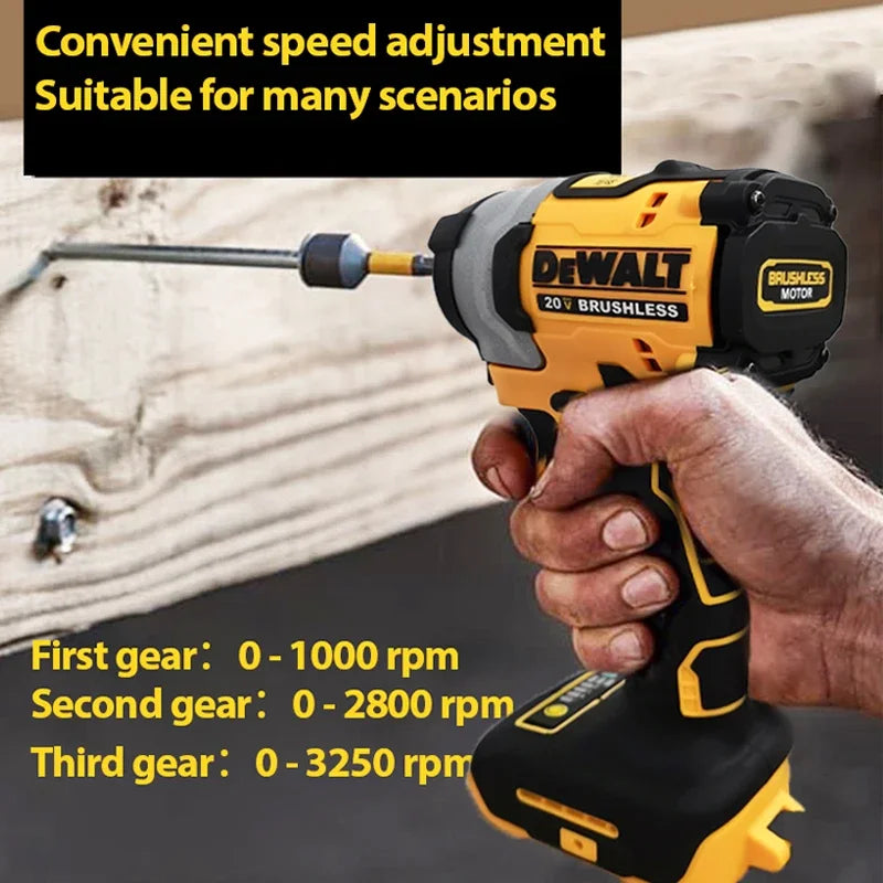 DeWalt DCF850 20V Brushless Cordless Impact Driver – 205Nm Torque, 3250 RPM Electric Screwdriver (Compatible with DeWalt Batteries)