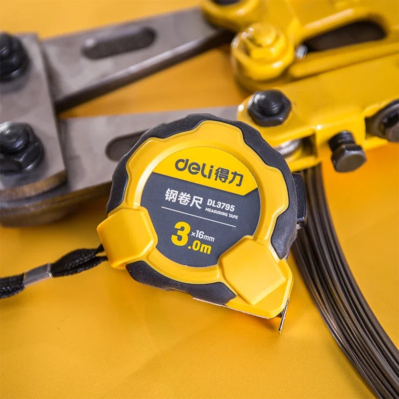 Deli 3m 5m Steel Measure Tape High Precision Measurement Tape Household Retractable Professional Construction Measuring Tools
