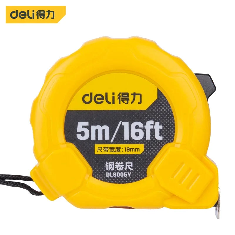 Deli 3m 5m Steel Measure Tape High Precision Measurement Tape Household Retractable Professional Construction Measuring Tools