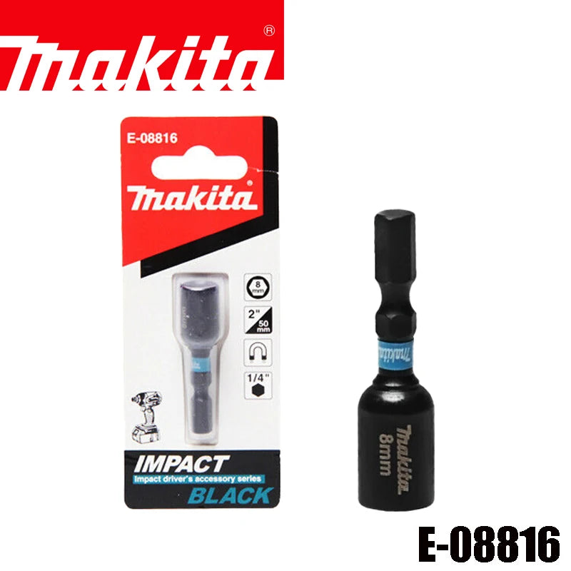 Makita Power Tool Parts 50mm 60mm Impact Black Socket Adaptor Set Screwdriver Bits Holder Power Tool Driver Drill Accessories
