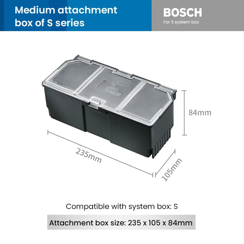 Bosch System Box Stackable Multifunctional Combination Power Tool Accessories Storage Box Portable Handbag Toolkit Boxes