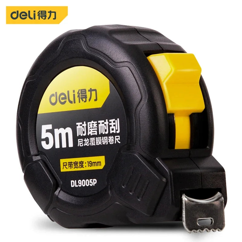 Deli 3m 5m Steel Measure Tape High Precision Measurement Tape Household Retractable Professional Construction Measuring Tools