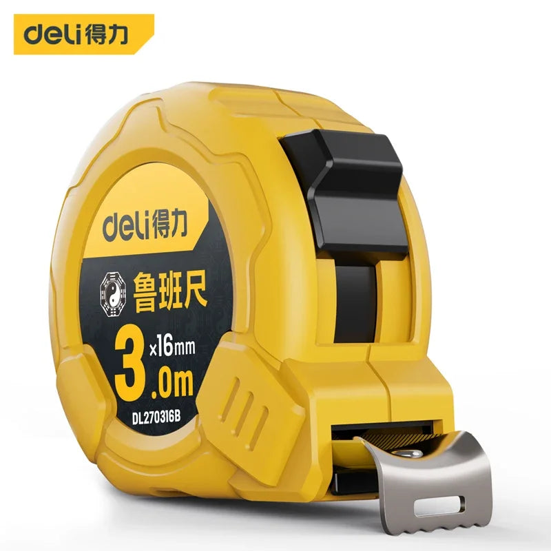 Deli 3m 5m Steel Measure Tape High Precision Measurement Tape Household Retractable Professional Construction Measuring Tools