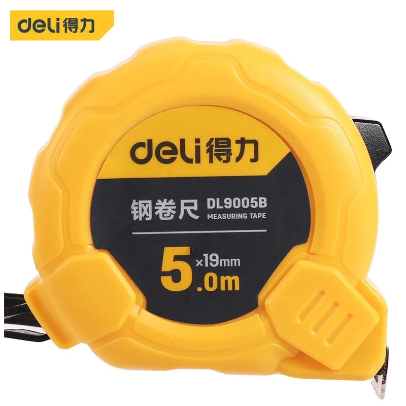 Deli 3m 5m Steel Measure Tape High Precision Measurement Tape Household Retractable Professional Construction Measuring Tools