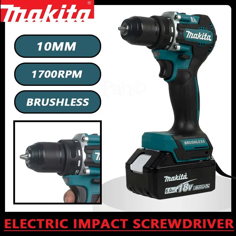 Makita DDF487-10 Brushless Impact Drill Cordless Electric Driver Multifunctional Power Tool For 18V Makita Battery