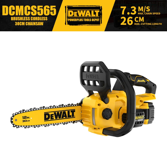 DEWALT DCMCS565 Brushless Cordless 30CM Chainsaw 20V Power Tools 7.3M/S