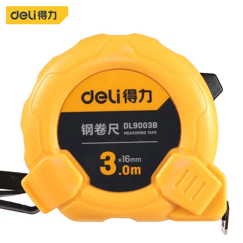 Deli 3m 5m Steel Measure Tape High Precision Measurement Tape Household Retractable Professional Construction Measuring Tools