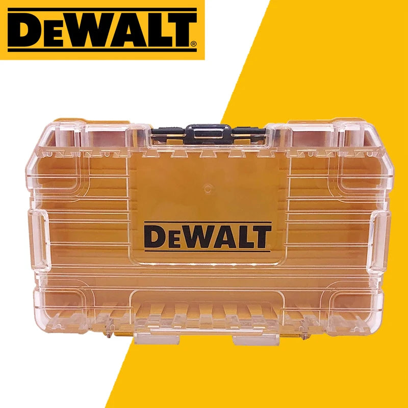 DEWALT Original Medium Box Tough Case Parts Accessories Storage Tools Box Drill Bit Stackable Tool Storage Box