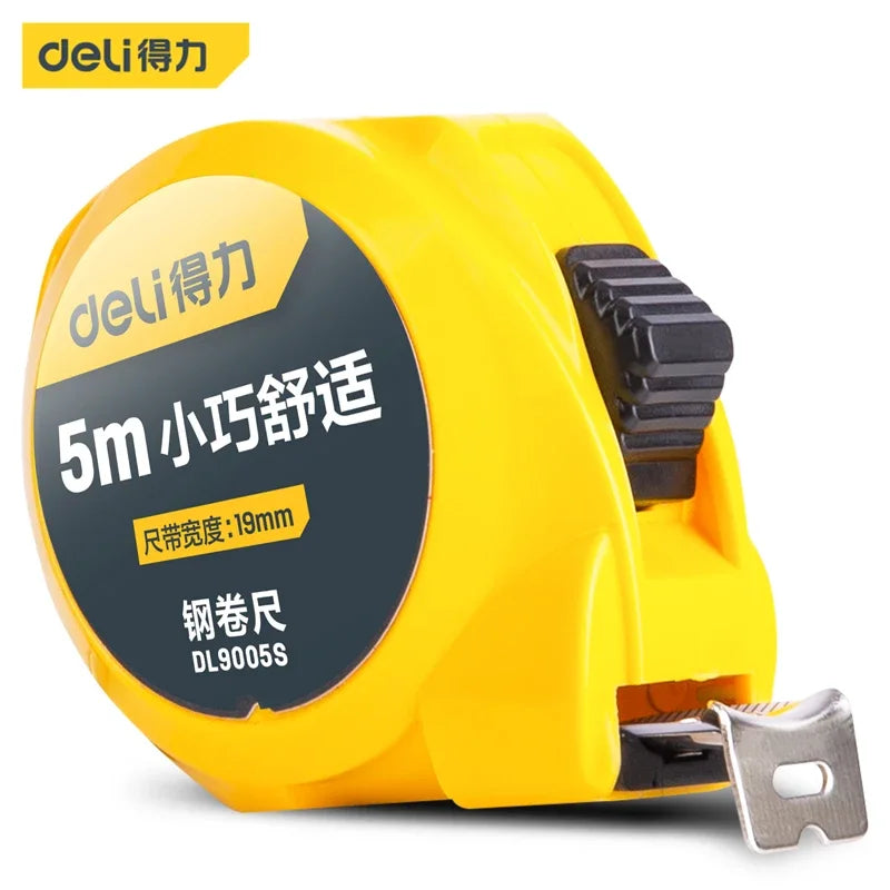 Deli 3m 5m Steel Measure Tape High Precision Measurement Tape Household Retractable Professional Construction Measuring Tools