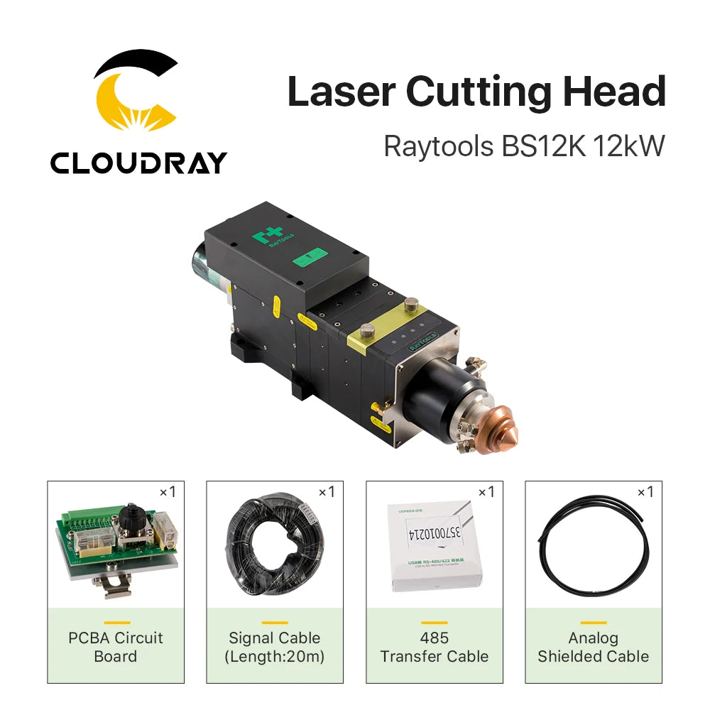 Cloudray BS12K 12kW Original Raytools Laser Cutting Head CL100mm FL200mm 1080nm Laser Head for Fiber Laser Cutting Machine