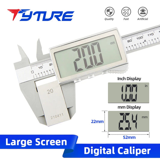 Digital Caliper Electronic Plastic Calipers Vernier Measuring Tool Carpentry Tool Ruler Large Screen Pachometer Digital Caliber