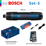 Bosch GO 3 Cordless Screwdriver – 3.6V Lithium-Ion Rechargeable Drill with Professional Tool Set & Storage Box