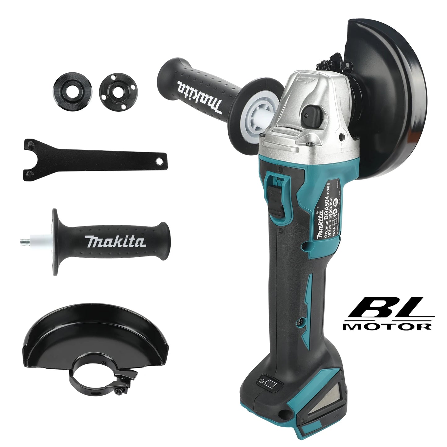 Makita DGA504 18V 6.0Ah 125mm rechargeable brushless lithium angle grinder cutting machine high-power polishing machine
