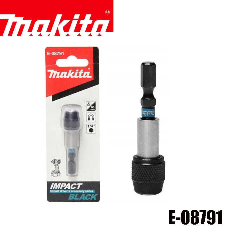 Makita Power Tool Parts 50mm 60mm Impact Black Socket Adaptor Set Screwdriver Bits Holder Power Tool Driver Drill Accessories