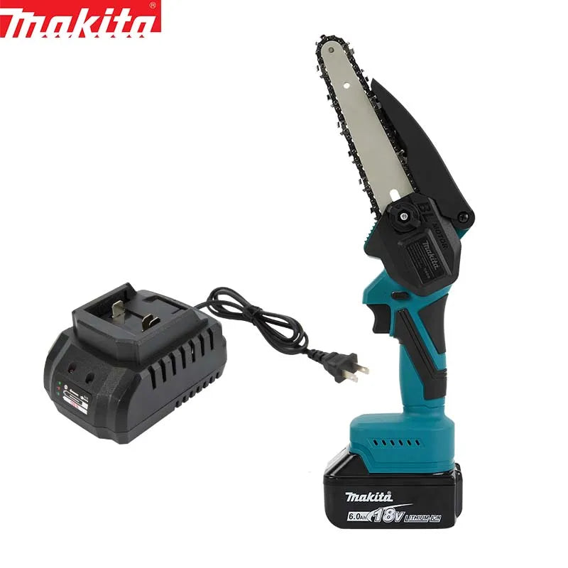 MAKITA Japan Makita electric chainsaw UC100 rechargeable branch pruning 4 inch wood workshop DIY with 12V lithium electric loggi