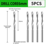 Binoax Countersink Drill Bit with Adjustable Depth Stop – 10mm Shank Chamfering & Counterbore Tool for Wood & Plastic