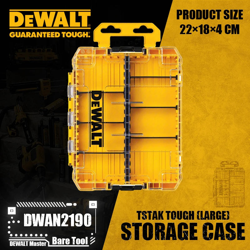 DEWALT DT70800 DT70801 DT70803 DWAN2190 TSTAK Tough Storage Case Screwdriver Bit Parts Storage Box Power Tool Accessories