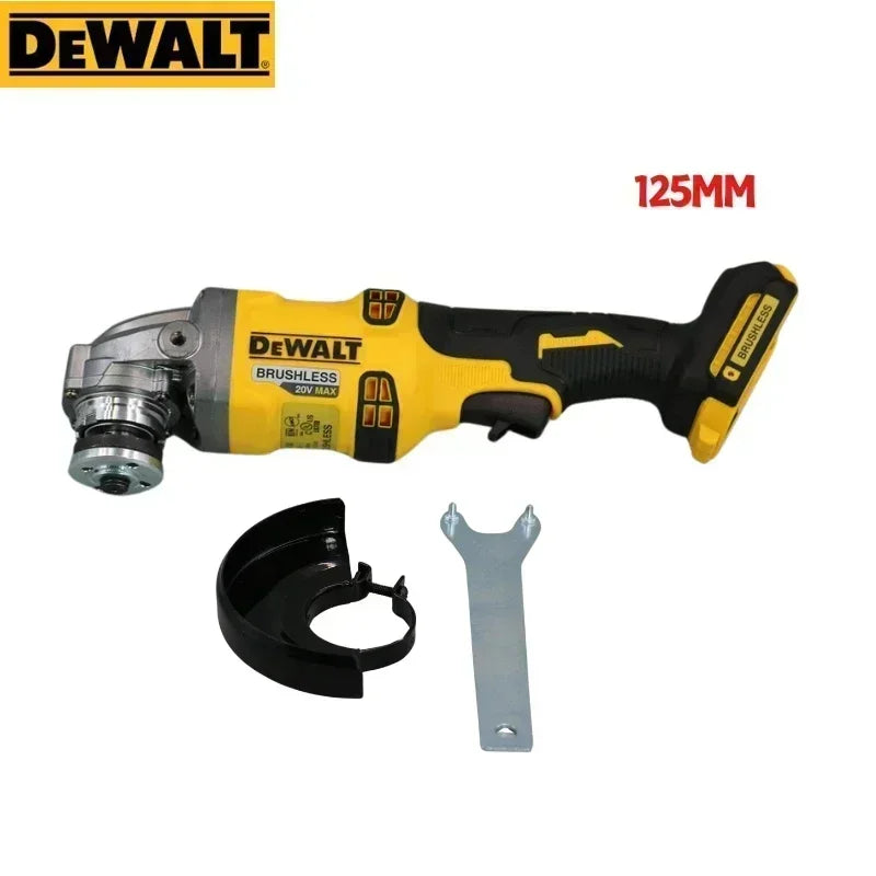 Dewalt Brushess Elcetric Angle Grinder 125/100mm Cutting Machine Polisher Household Power Tools Fit for Dewalt 20V Battery