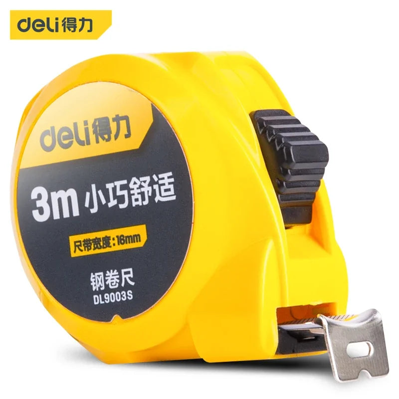 Deli 3m 5m Steel Measure Tape High Precision Measurement Tape Household Retractable Professional Construction Measuring Tools