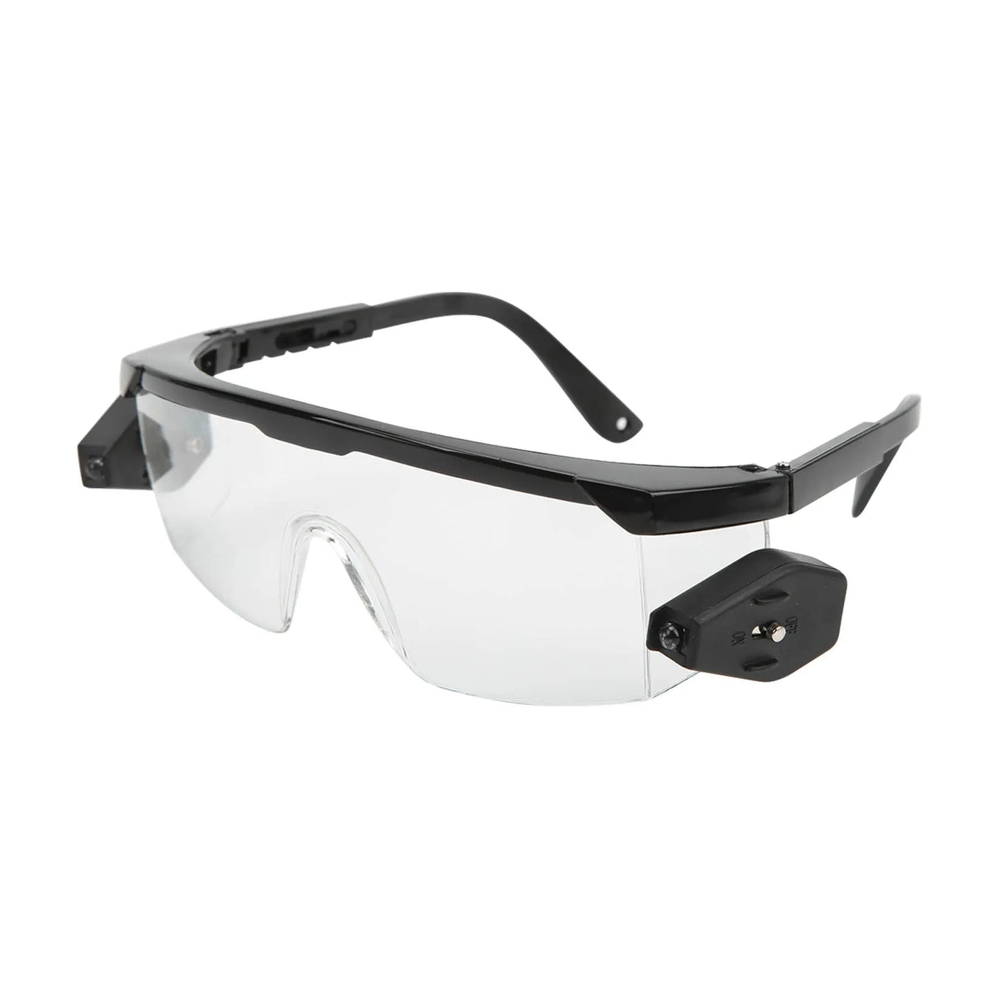 ZK30 Saftey Glasses Anti Impact Anti Fog UVA Proof Ergonomic Design Adjustable Eyes Protection LED Light LED Safety Glasses
