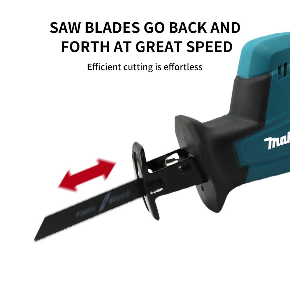 Makita DJR189 Reciprocating Saw Brushless Wood Metal Cutting Portable Handheld Rechargeable 18V Lithium Battery Power Tool
