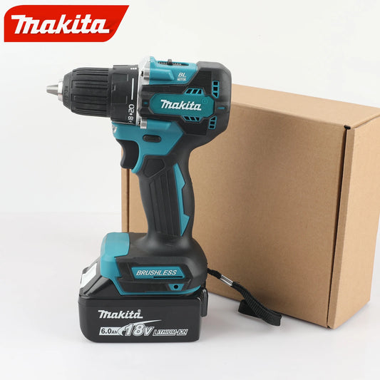 makita DDF487-10Screwdriver Cordless Percussion Drill18V Electric Variable Speed Brushless Motor Impact Power Tools Power Drill