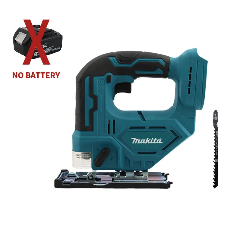 The Makita DJV182Z 340W Cord-Powered Curve Saw Is An Efficient Woodworking Tool For Cutting PVC/ Wood/Metal Band Blades