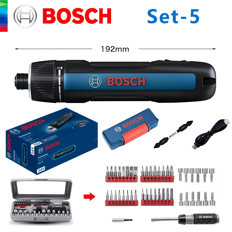 BOSCH GO 3 Cordless Screwdriver 3.6V Lithium-ion Battery Rechargeable Cordless Drill with Box Bosch go3 Professional Tool Set