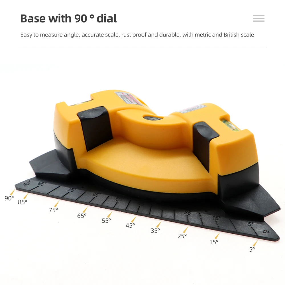 Right Angle 90 Degree Square Laser Level High Quality Instrument Measurement Vertical Ground Job Tool Laser Construction Tools