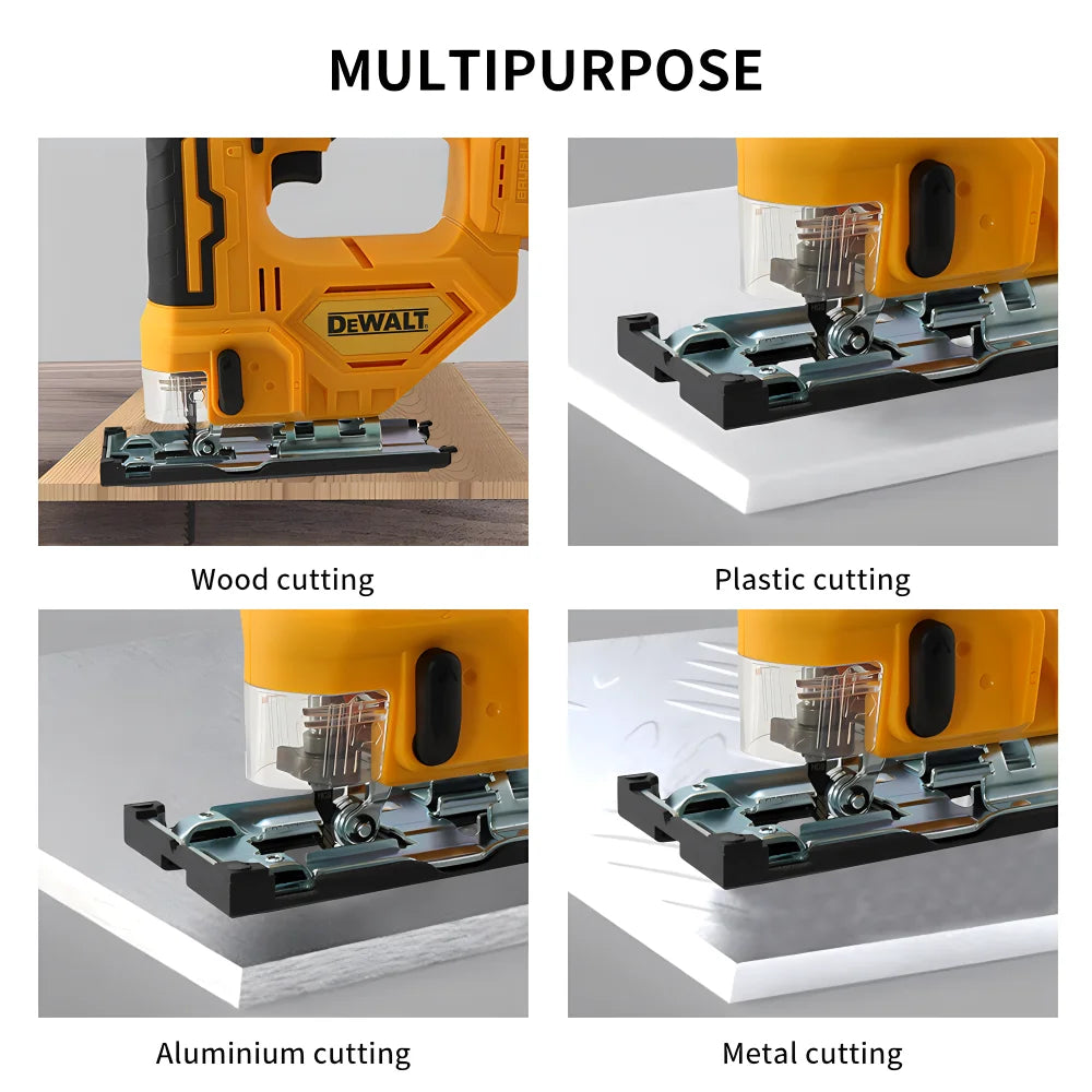 Dewalt Cordless Electric Jig Saw Portable Jigsaw with LED Light 0-45º Cutting Woodworking Tools for Dewalt 20V Battery