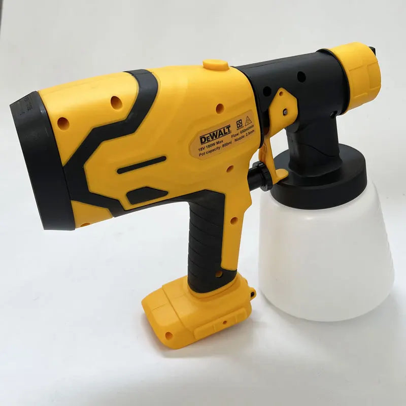 Dewalt 800ML Cordless Electric Spray Gun Portable Paint Sprayer High Power Auto Furniture Coating Airbrush For Dewalt Battery