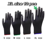 Nylon Cotton Safety Work Gloves – Palm-Coated Protective Gloves for Mechanics, Construction & Industrial Use