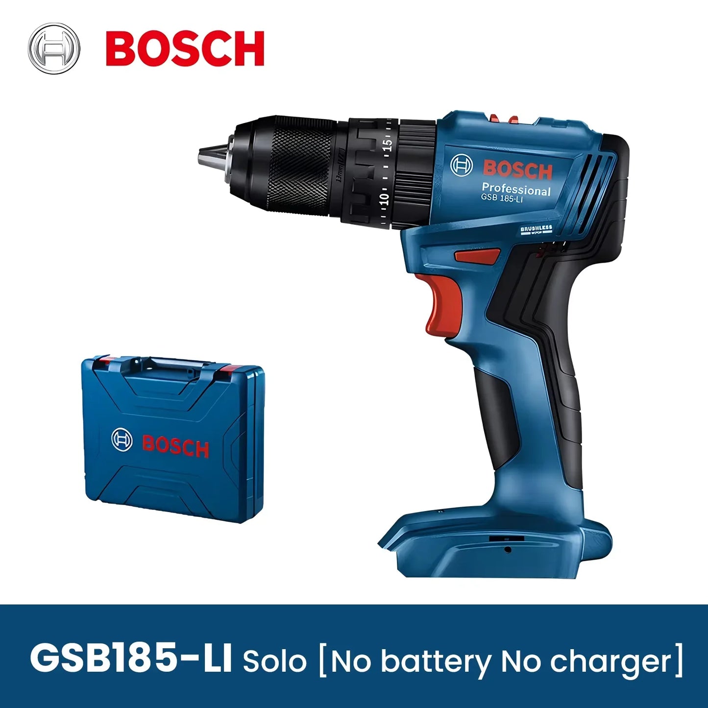 Bosch GSB 185 Li Impact Drill Cordless Brushless Electric Drill 50Nm Maximum Torque Hammer Drilling Screwdriver Bosch Power Tool