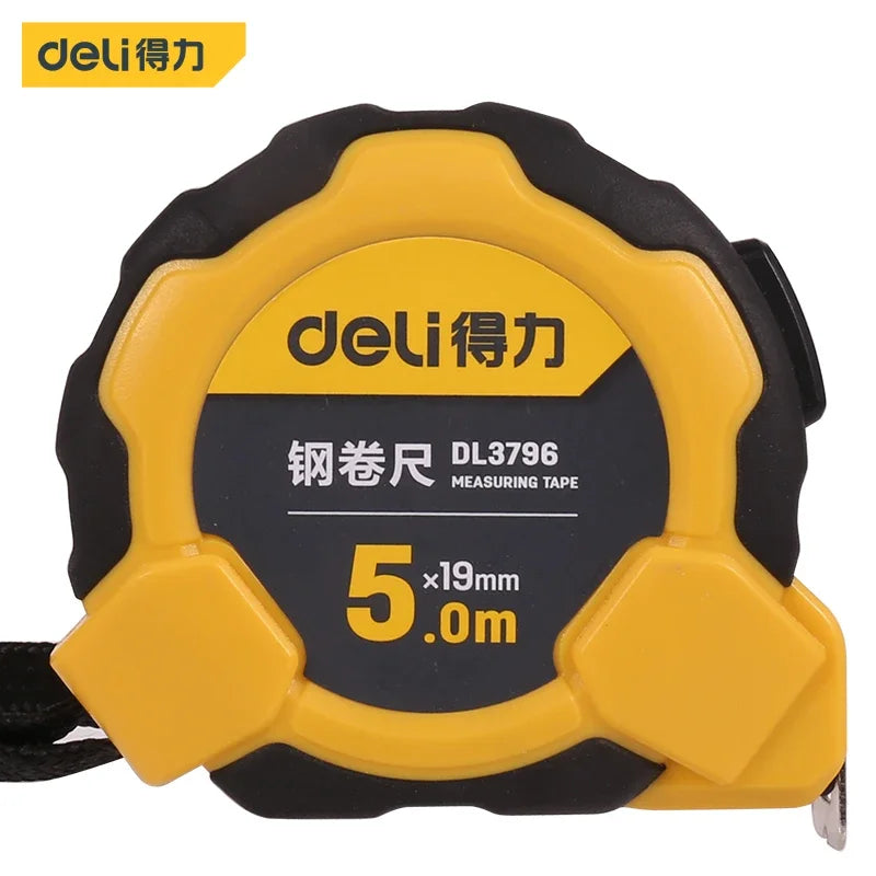 Deli 3m 5m Steel Measure Tape High Precision Measurement Tape Household Retractable Professional Construction Measuring Tools
