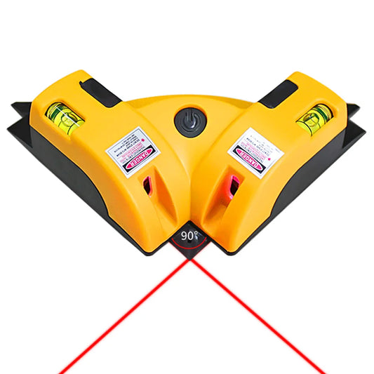 Right Angle 90° Laser Level – Dual-Line Square Measurement Tool for Flooring, Tiling & Construction