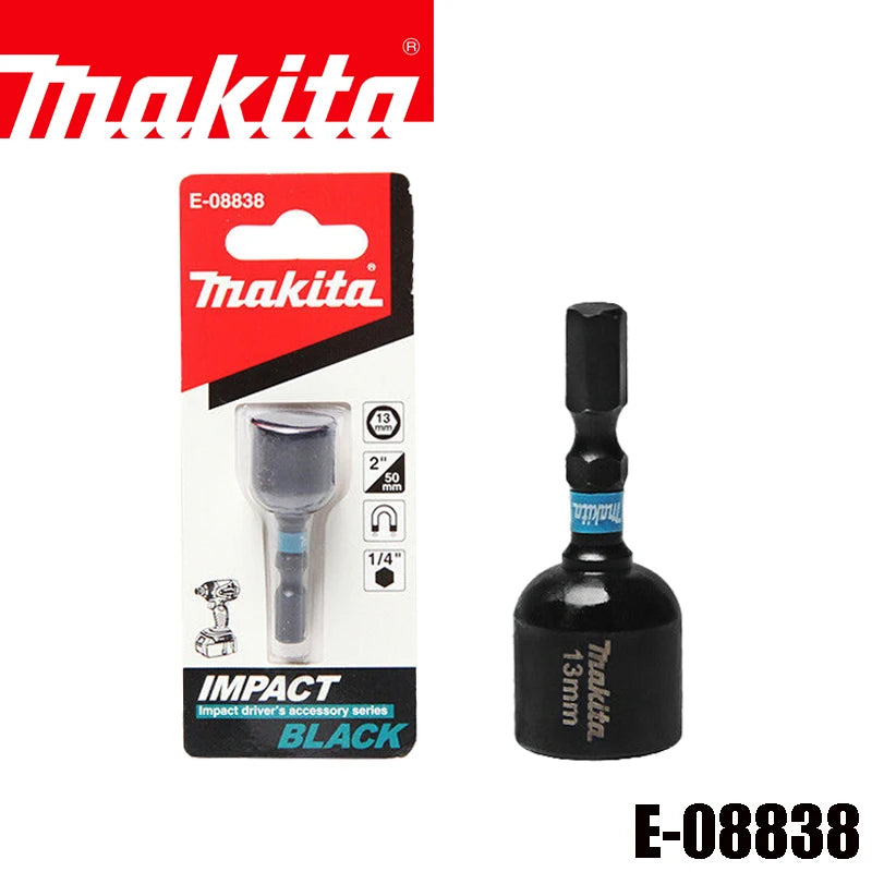 Makita Power Tool Parts 50mm 60mm Impact Black Socket Adaptor Set Screwdriver Bits Holder Power Tool Driver Drill Accessories