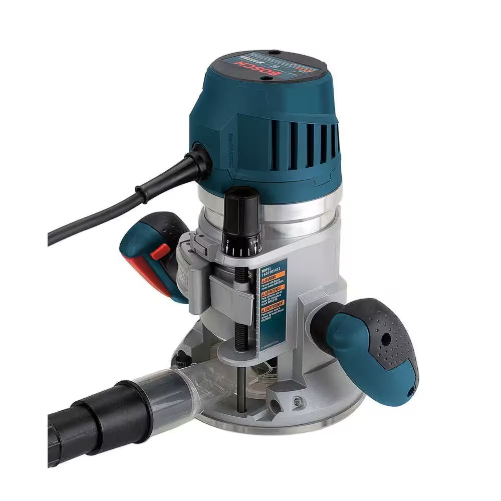 15 Amp 3-1/2 In. 2.3 HP Corded Electric Variable Speed Fixed Base Router Kit with Trigger Control