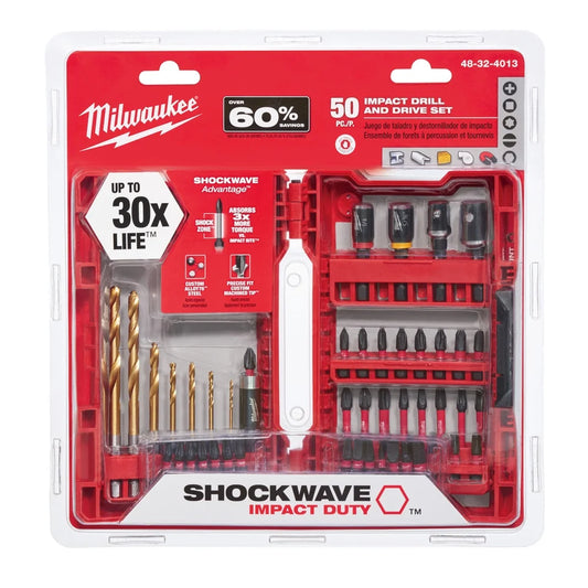48-32-4013 Shockwave Impact Duty Steel Driver Bit Set (50-Piece)
