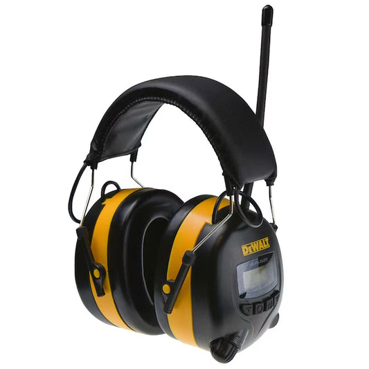 Reusable Cordless Hearing Protection Earmuffs with AM/FM Radio 25 Db Noise Reduction Rating