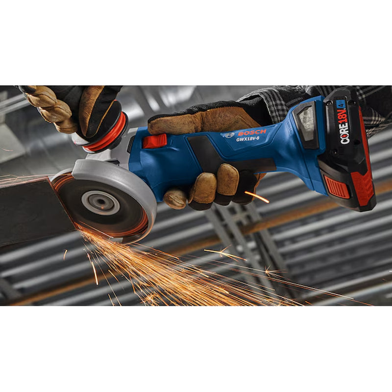 X-LOCK 4.5-In 18-Volt Sliding Switch Brushless Cordless Angle Grinder