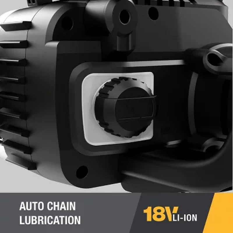 CAT DG230 18V Brushless 12” Chainsaw with Tool-Free Chain Tensioning, Electric Chainsaw Cordless with Inertia Chain Brake – Battery & Charger Included