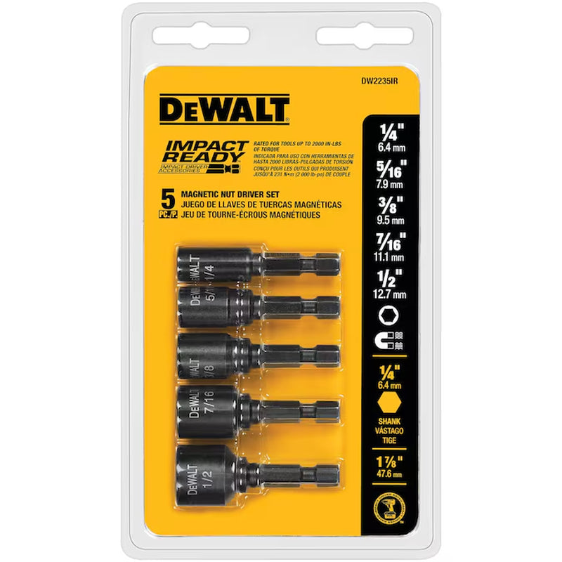 Nutsetter Impact Driver Bit 5 -Piece