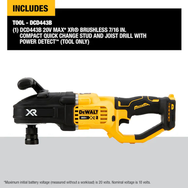 XR POWER DETECT Stud Joist 20-Volt Max 7/16-In Keyless Brushless Cordless Drill