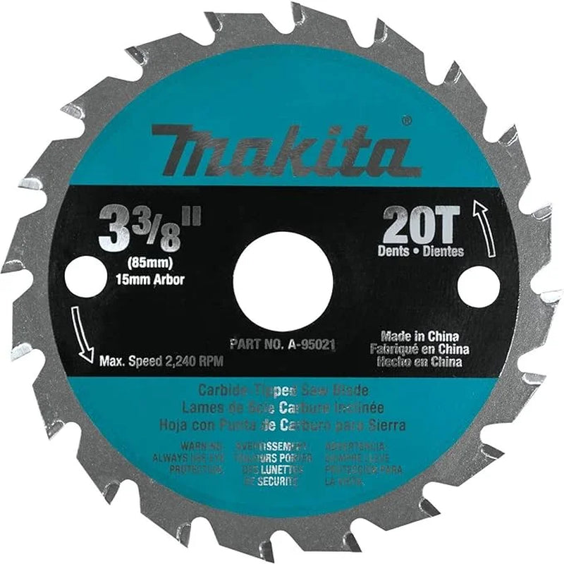 A-95021 3-3/8" 20T Carbide-Tipped Circular Saw Blade, General Purpose