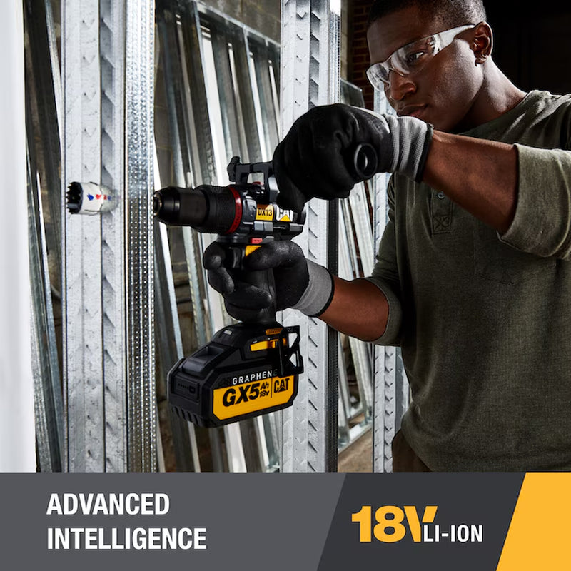 1/2-In 18-Volt Variable Speed Brushless Cordless Hammer Drill 1 -Batteries